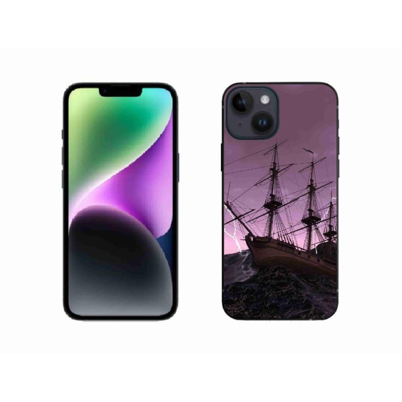 Zselés borítás mmCase iPhone 14 készülékhez - hajó a viharban