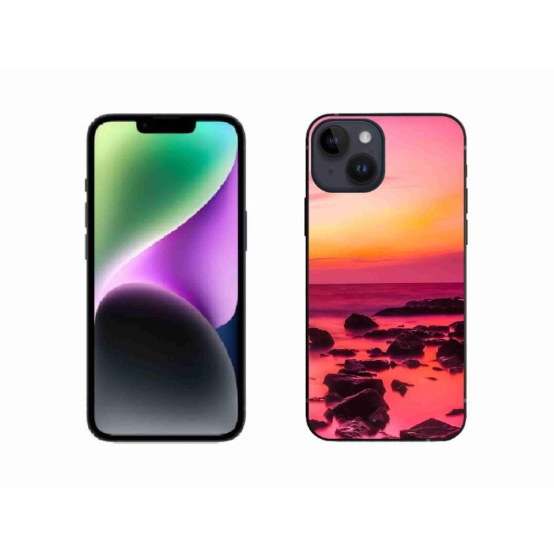 Zselés borítás mmCase iPhone 14 készülékhez - tenger és ragyogás
