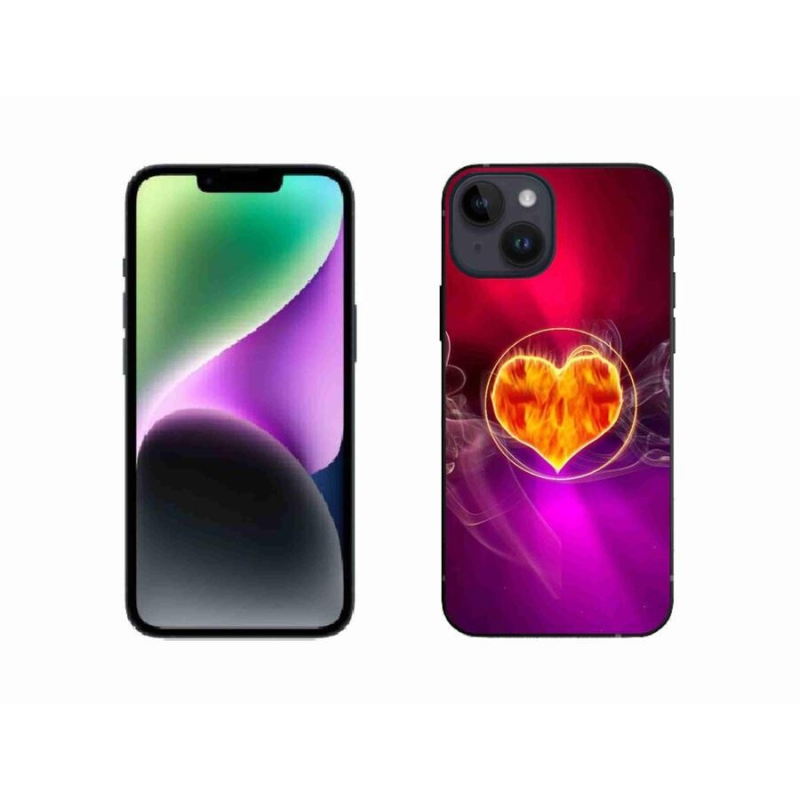Gél borítás mmCase iPhone 14 készülékhez - tüzes szív