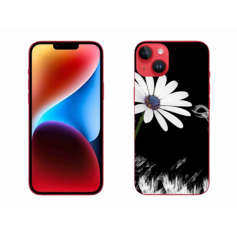 Zselés borítás mmCase iPhone 14 Plus készülékhez - fehér virág