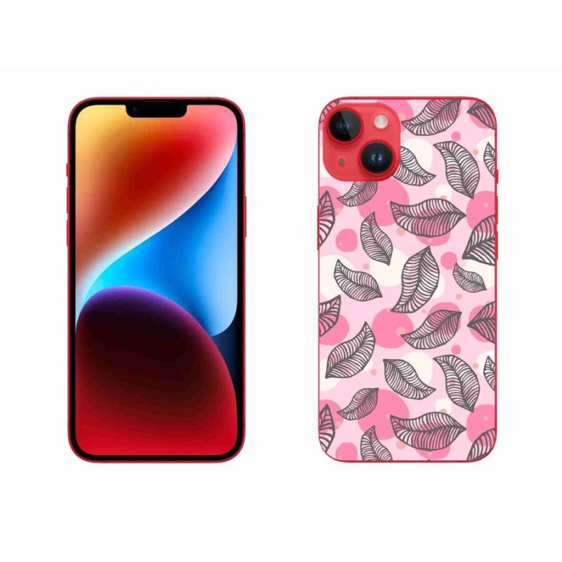 Zselés borítás mmCase iPhone 14 Plus készülékhez - rajzfilmes hulló levelek