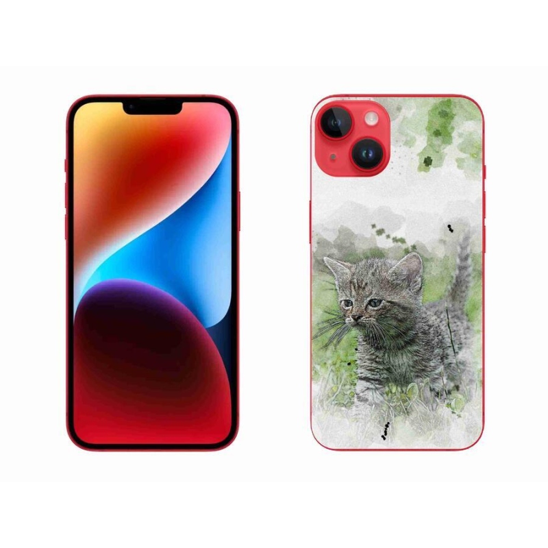 Gél borítás mmCase iPhone 14 Plus készülékhez - aranyos cica 1