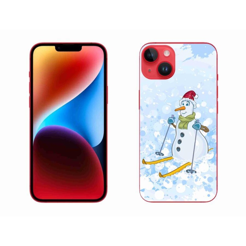 Zselés borítás mmCase iPhone 14 Plus készülékhez - hóember