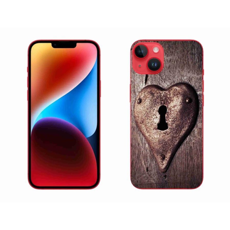 Zselés borítás mmCase iPhone 14 Plus készülékhez - szív alakú zár