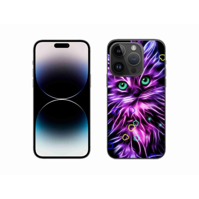 Zselés borítás mmCase iPhone 14 Pro 6.1 készülékhez - absztrakt macska