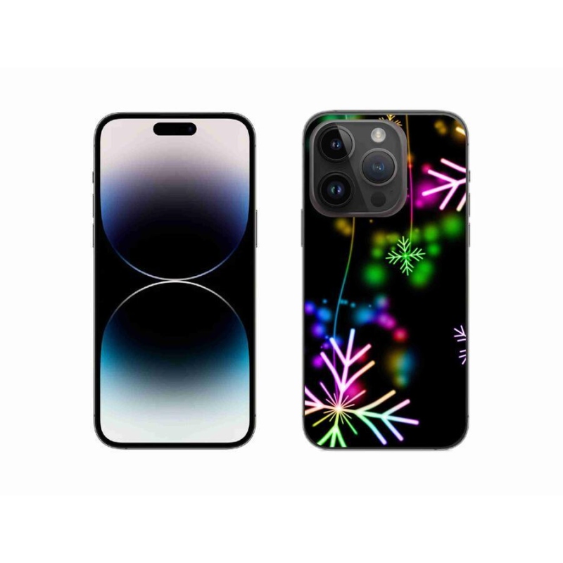 Zselés borítás mmCase iPhone 14 Pro 6.1 készülékhez - színes pelyhekkel