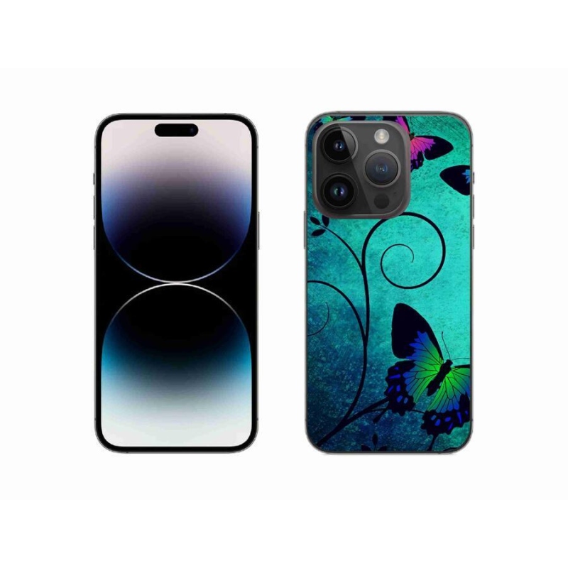 Zselés borítás mmCase iPhone 14 Pro 6.1 készülékhez - színes pillangók