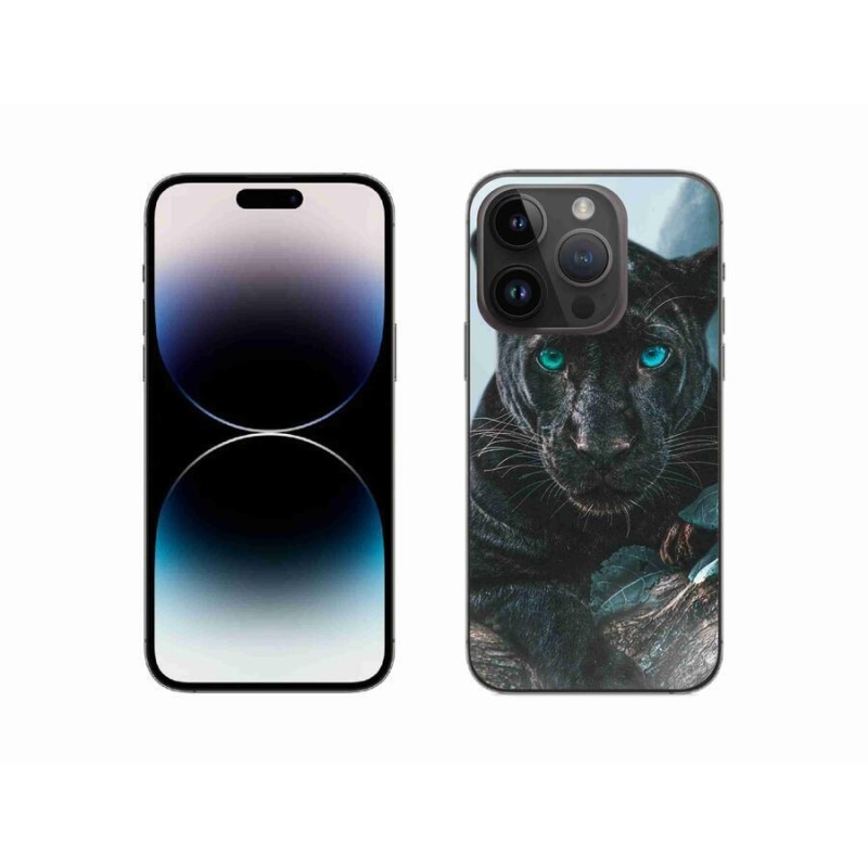 Zselés borítás mmCase iPhone 14 Pro 6.1 készülékhez - fekete párduc