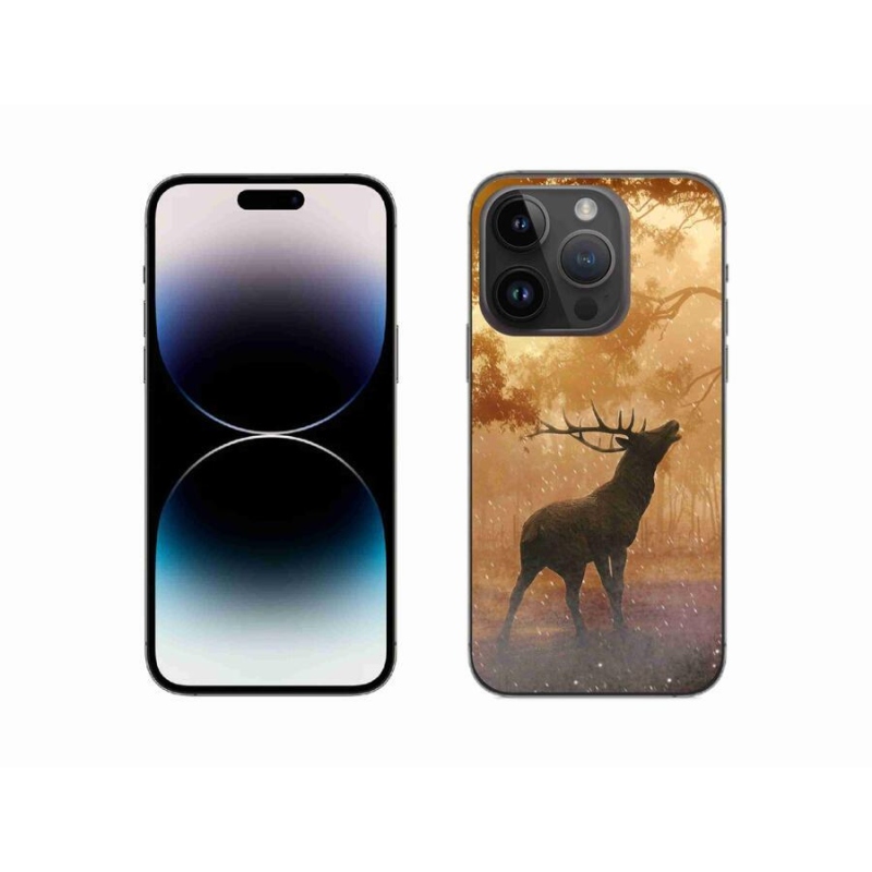 Zselés borítás mmCase iPhone 14 Pro 6.1 készülékhez - szarvas a szarvasbőgésben