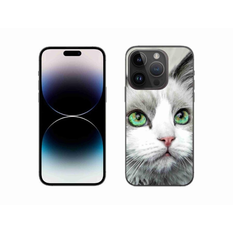 Zselés borítás mmCase iPhone 14 Pro 6.1 készülékhez - macska nézet