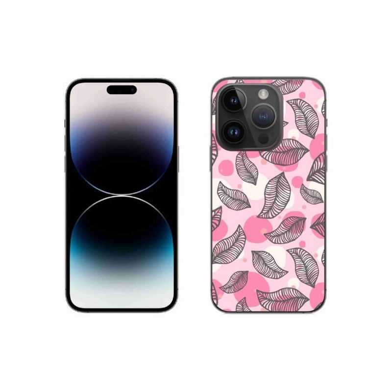 Zselés borítás mmCase iPhone 14 Pro 6.1 készülékhez - rajzfilmes hulló levelek