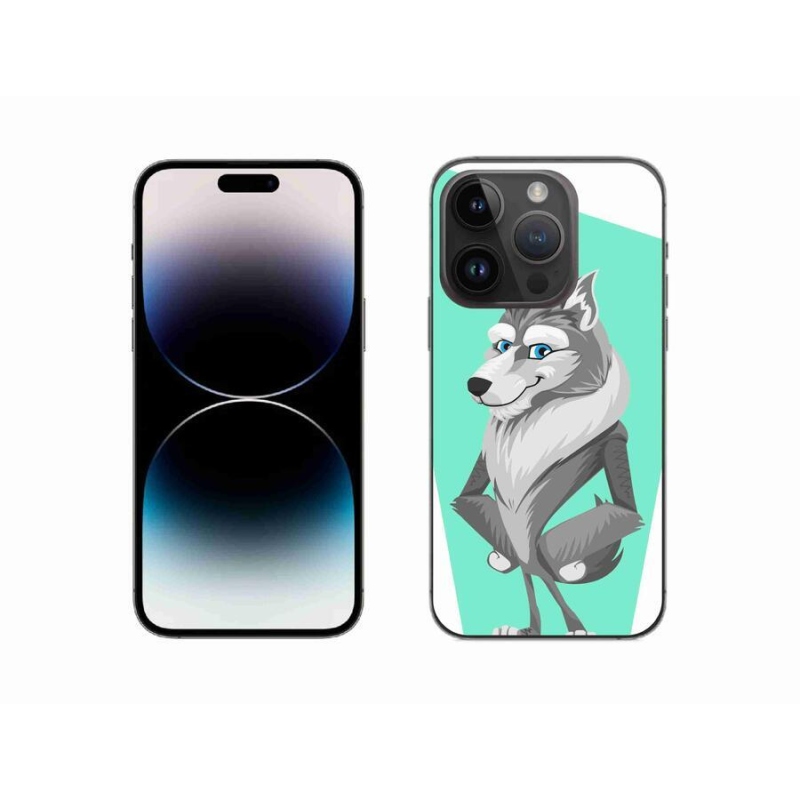 Zselés borítás mmCase iPhone 14 Pro 6.1 készülékhez - rajzfilmfarkas