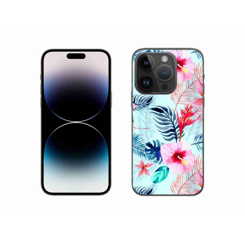 Zselés borítás mmCase iPhone 14 Pro 6.1 készülékhez - virágok