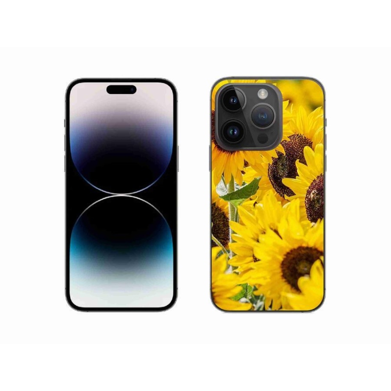 Zselés borítás mmCase iPhone 14 Pro 6.1 készülékhez - Napraforgó