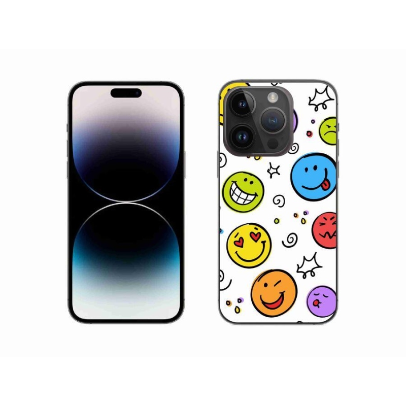 Zselés borítás mmCase iPhone 14 Pro 6.1 készülékhez - smiley-k