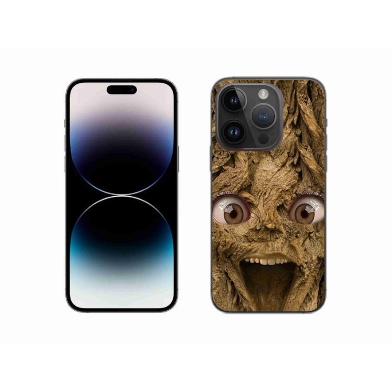 Gél borítás mmCase iPhone 14 Pro 6.1 készülékhez - boldog fa szemekkel