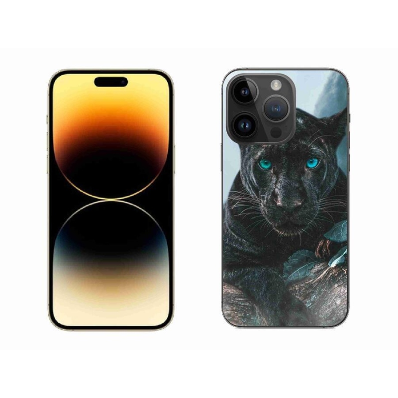 Zselés borítás mmCase iPhone 14 Pro Max 6.7 készülékhez - fekete párduc