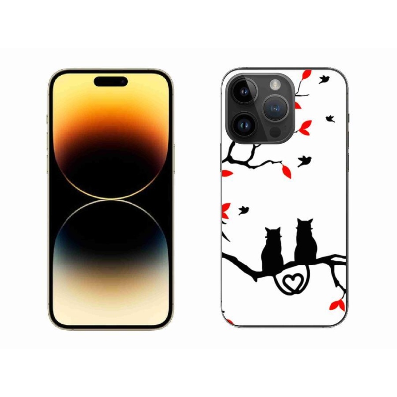 Zselés borítás mmCase iPhone 14 Pro Max 6.7 készülékhez - macska szeretet
