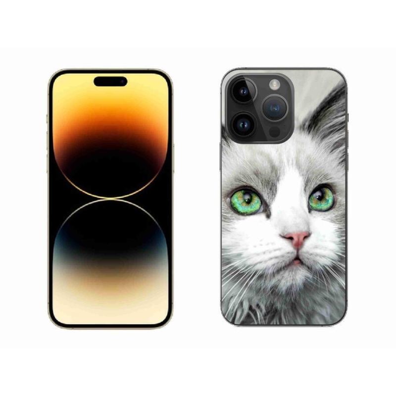 Zselés borítás mmCase iPhone 14 Pro Max 6.7 készülékhez - macska nézet