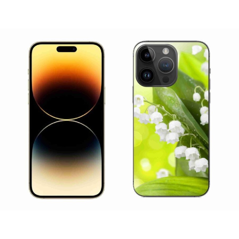 Zselés borítás mmCase iPhone 14 Pro Max 6.7 készülékhez - lily of the valley (gyöngyvirág)