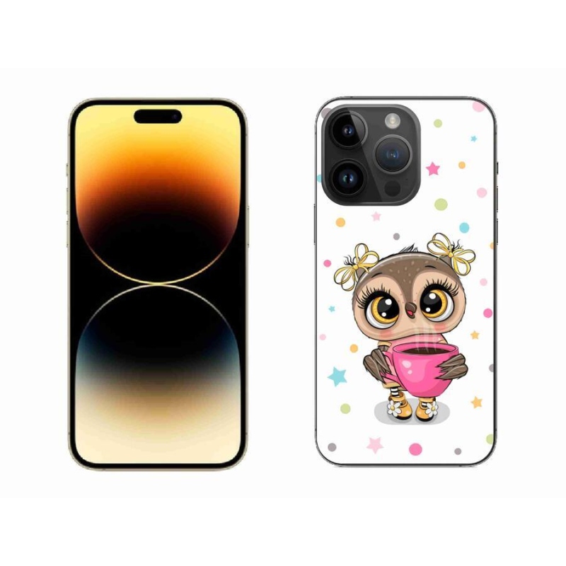 Zselés borítás mmCase iPhone 14 Pro Max 6.7 készülékhez - rajzfilm bagoly