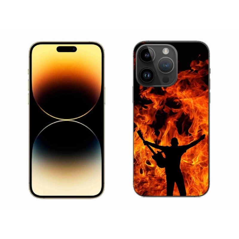 Gél borítás mmCase iPhone 14 Pro Max 6.7 - zenész és tűz