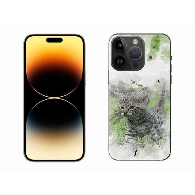 Gél borítás mmCase iPhone 14 Pro Max 6.7 készülékhez - aranyos cica 1