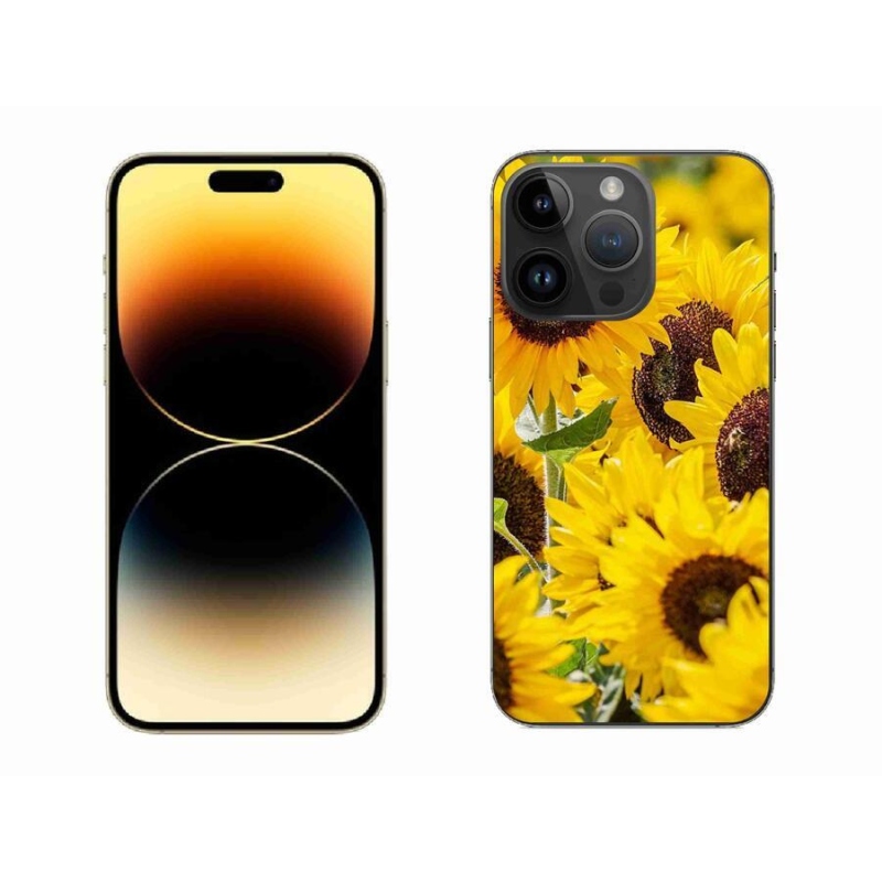 Zselés borítás mmCase iPhone 14 Pro Max 6.7 készülékhez - Napraforgó
