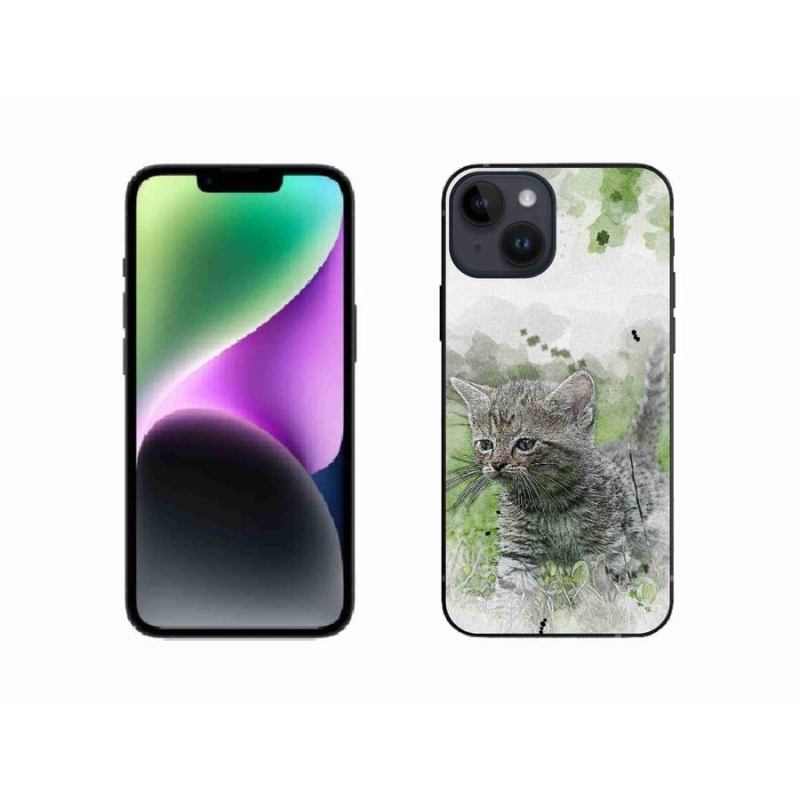 Gél borítás mmCase iPhone 14 készülékhez - aranyos cica 1