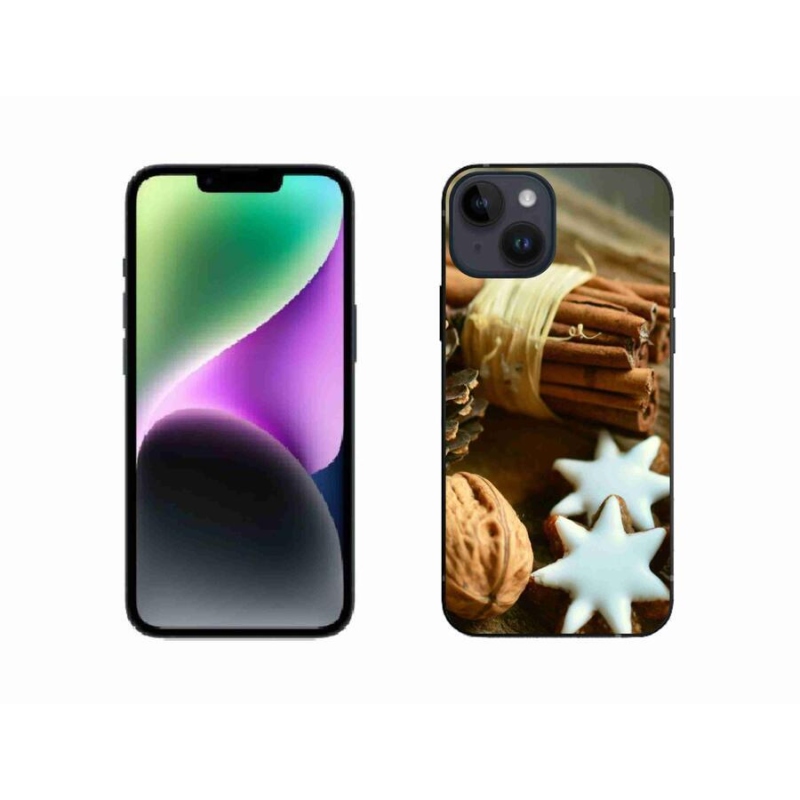 Gél borítás mmCase iPhone 14 készülékhez - fahéj és mézeskalács