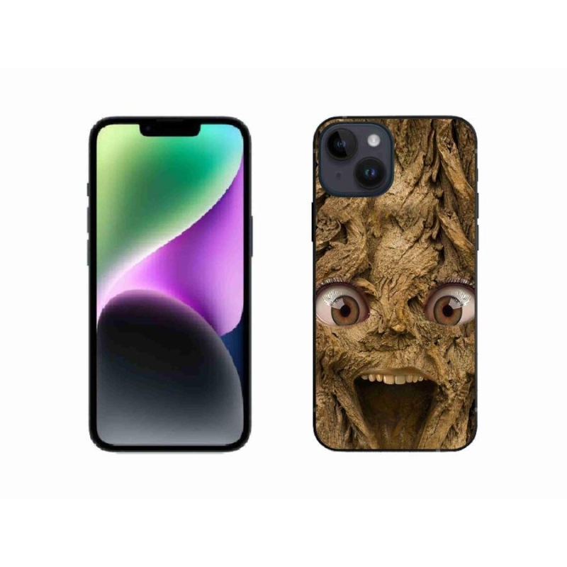 Gél borítás mmCase iPhone 14 készülékhez - boldog fa szemekkel