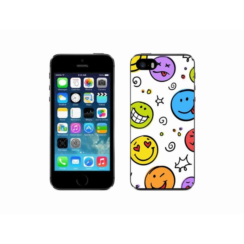 Gél borítás mmCase iPhone 5/5s készülékhez - smiley-k
