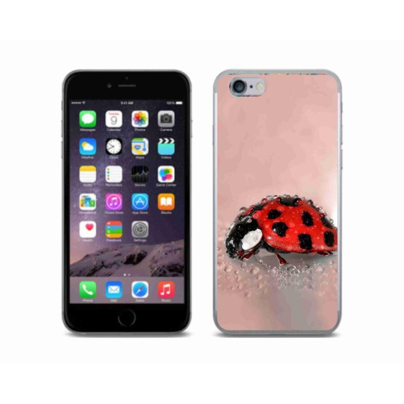 Zselés borító mmCase iPhone 6/6S készülékhez - katicabogár