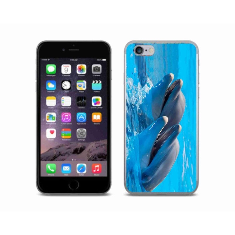 Zselés borítás mmCase iPhone 6/6S készülékhez - delfinek