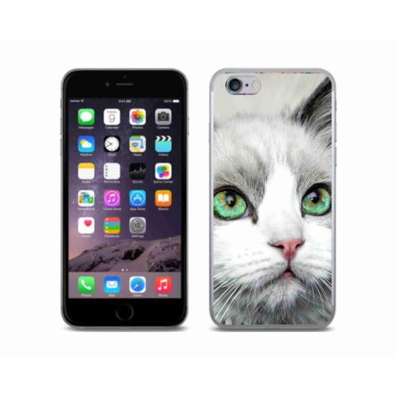 Zselés borítás mmCase iPhone 6/6S készülékhez - macska nézet