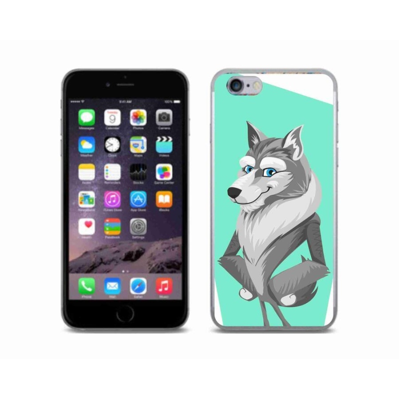 Gél borítás mmCase iPhone 6/6S készülékhez - rajzfilm farkas