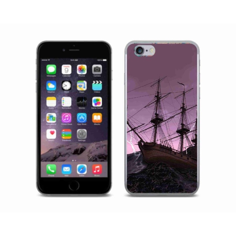 Zselés borítás mmCase iPhone 6/6S készülékhez - hajó a viharban