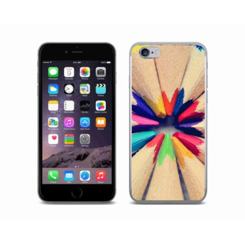 Zselés borítás mmCase iPhone 6/6S készülékhez - zsírkréták