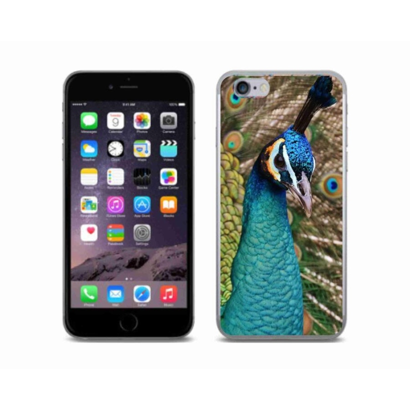 Zselés tok mmCase iPhone 6/6S készülékhez - páva