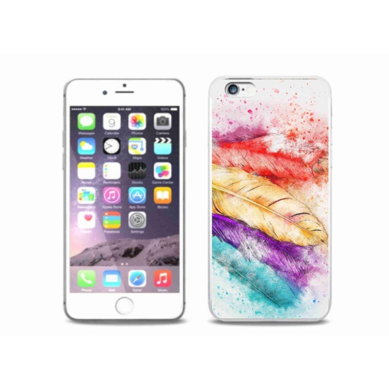 Zselés borítás mmCase iPhone 6/6S Plus készülékhez - színes toll