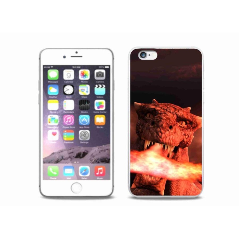 Gél védőburkolat mmCase iPhone 6/6S Plus készülékhez - sárkány