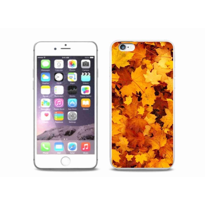 Zselés borítás mmCase iPhone 6/6S Plus készülékhez - juharlevelek
