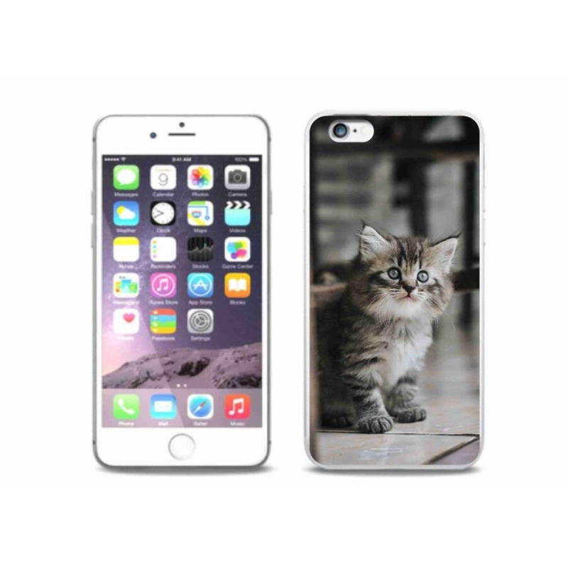 Zselés borítás mmCase iPhone 6/6S Plus készülékhez - cica