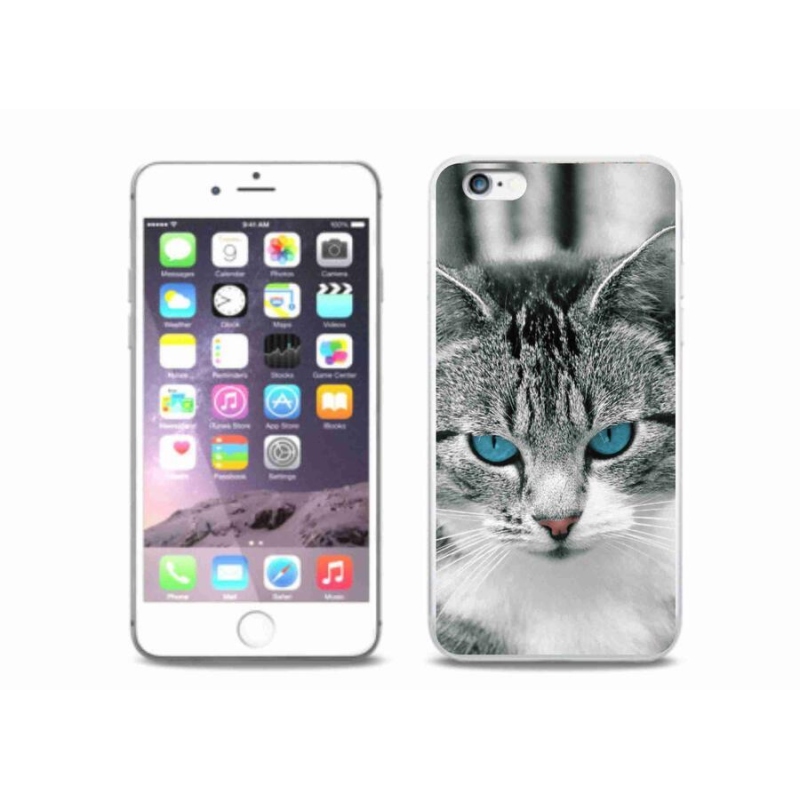 Zselés borítás mmCase iPhone 6/6S Plus készülékhez - macska nézet 1