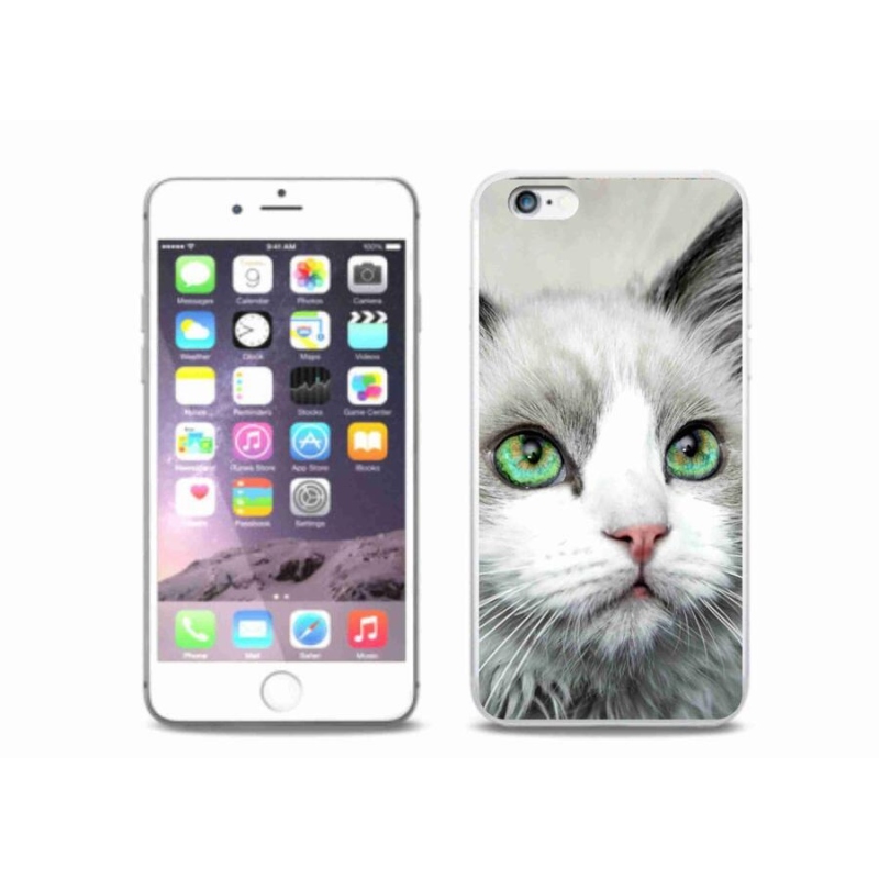 Zselés borítás mmCase iPhone 6/6S Plus készülékhez - macska nézet