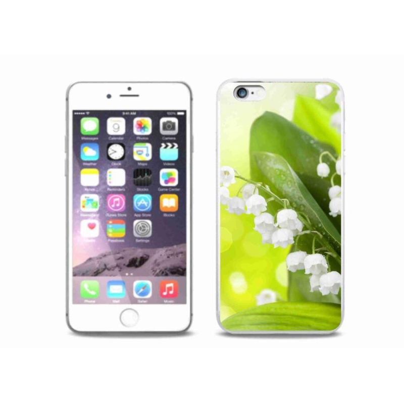 Zselés borítás mmCase iPhone 6/6S Plus készülékhez - gyöngyvirág