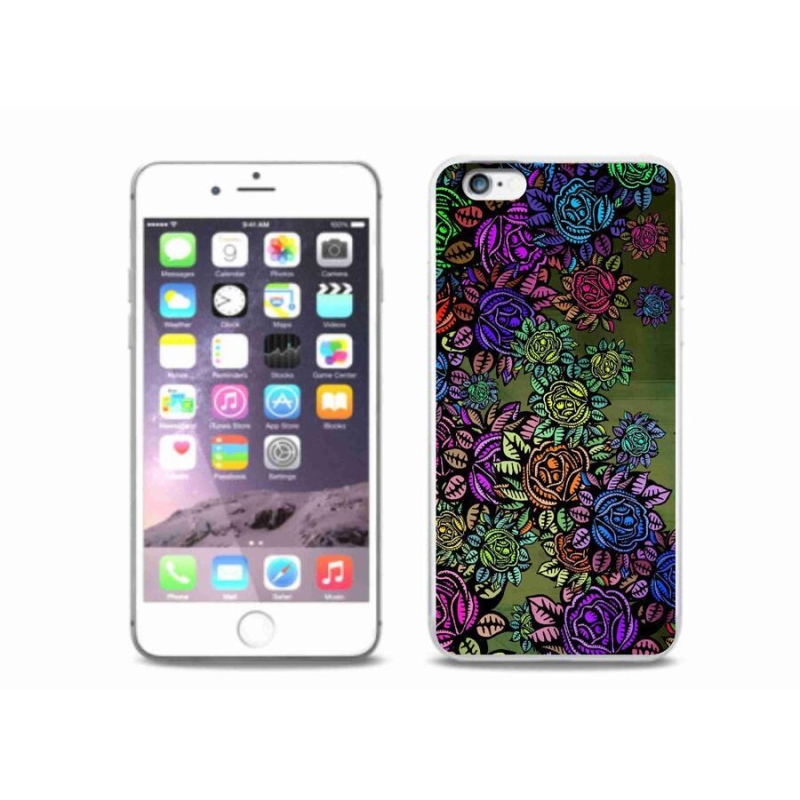 Gél borítás mmCase iPhone 6/6S Plus készülékhez - virágok 6