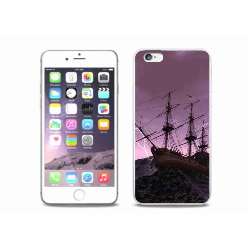 Zselés borítás mmCase iPhone 6/6S Plus készülékhez - hajó a viharban