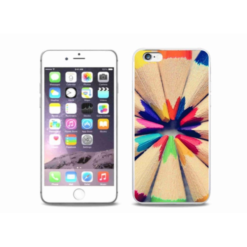 Zselés borítás mmCase iPhone 6/6S Plus készülékhez - zsírkréták