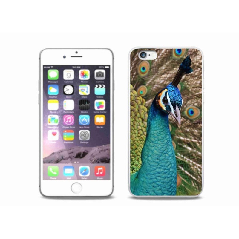 Zselés borítás mmCase iPhone 6/6S Plus készülékhez - páva
